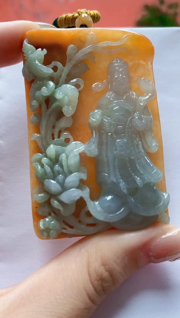 未镶嵌定制翡翠5060jw-毛货挂件152