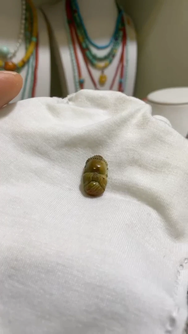 未镶嵌绿松石珠宝奇石18*9.7mm