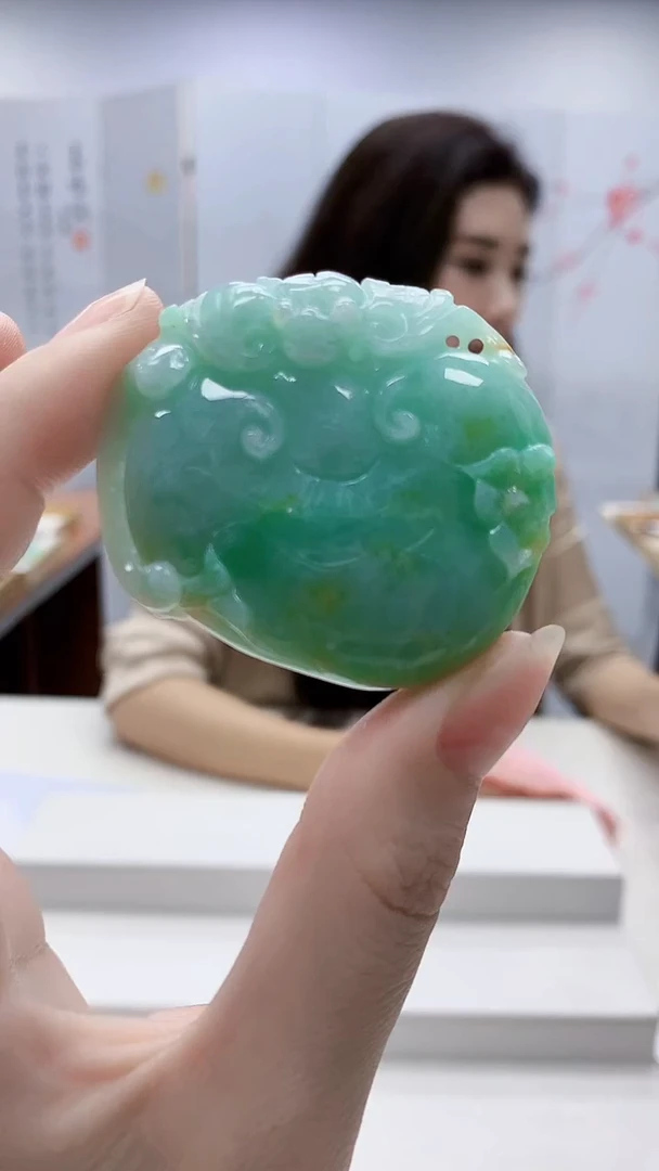 未镶嵌定制翡翠4829ry-毛货挂件167