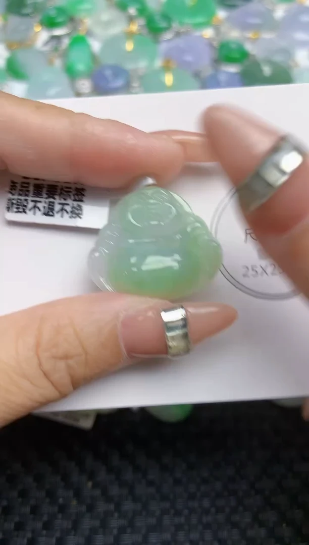 颈饰未镶嵌翡翠 天然缅甸A货翡翠百元以上9元证书费自理