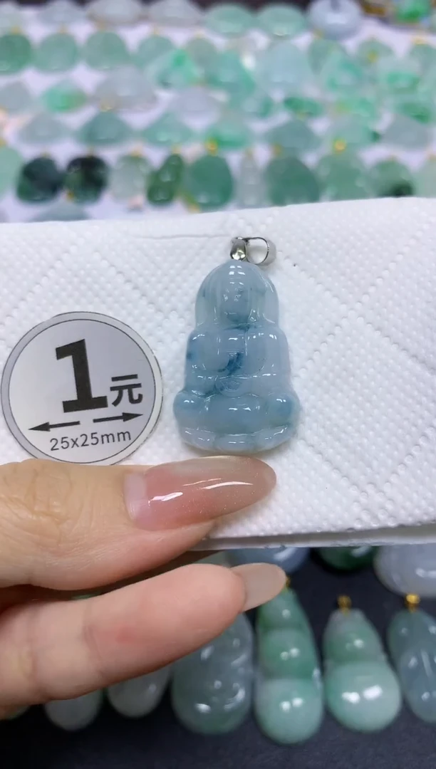 颈饰未镶嵌翡翠天然翡翠A货