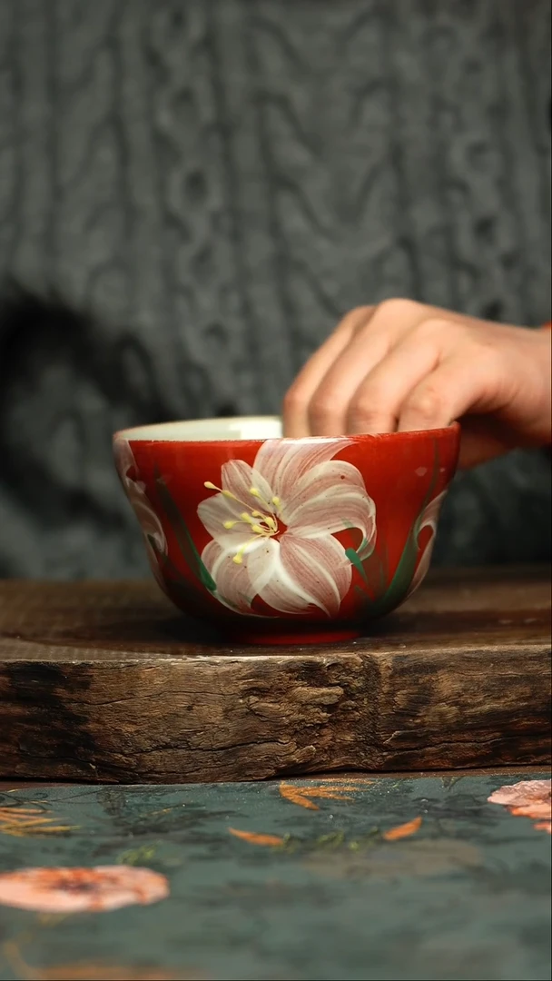 【闪购商品】杯杯手工手绘同款陶器