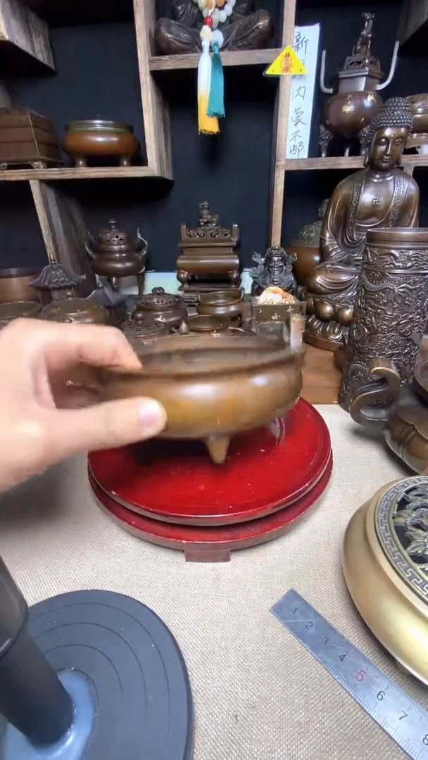 【闪购商品】苏工 普工精品铜 摆件熏香炉