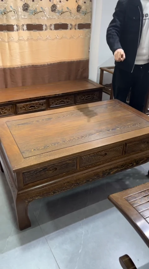 鸡翅木类成套家具鸡翅木大平几  面125*72*50高