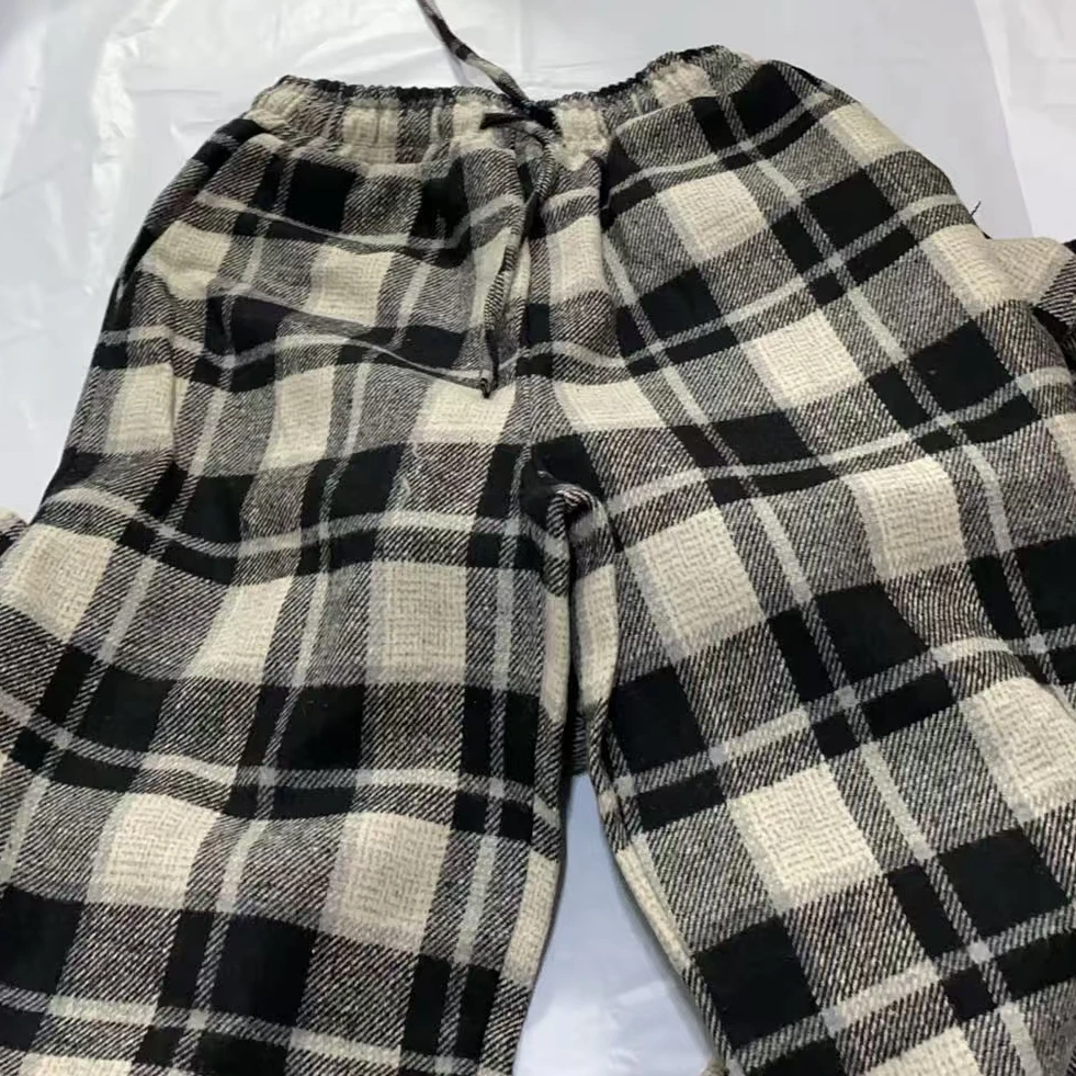 ［小小布］no退换-东大门正品t5i格子休闲裤