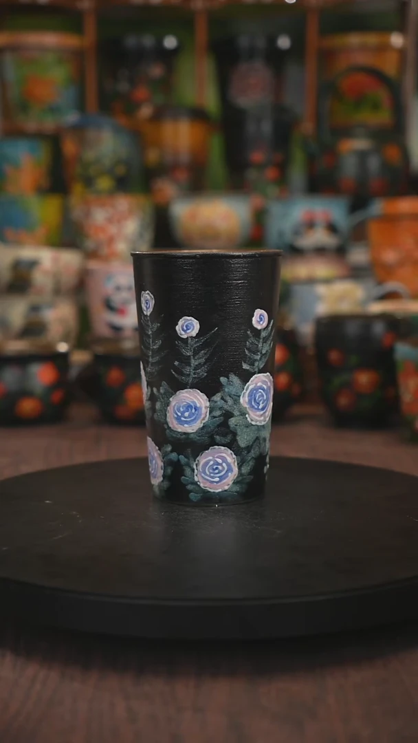紫砂油画手绘釉下彩