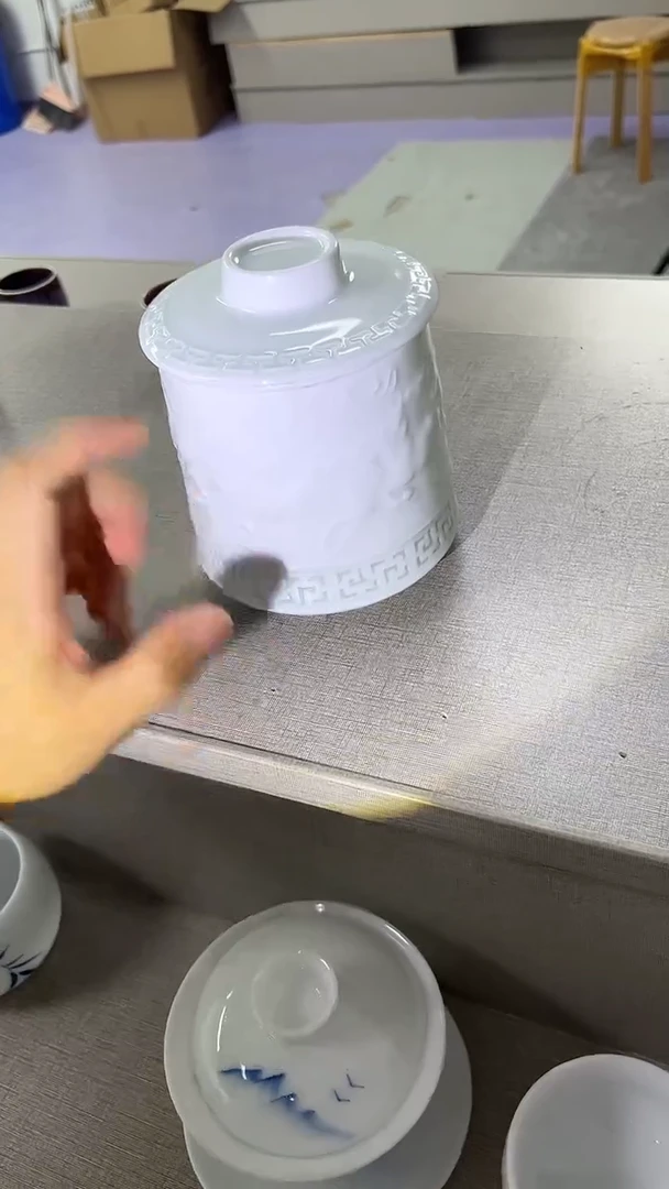 景德镇高温瓷办公杯马到成功