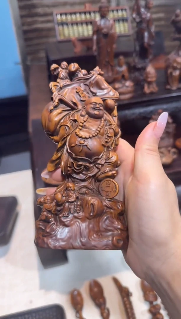 木黄杨  弥勒佛摆件