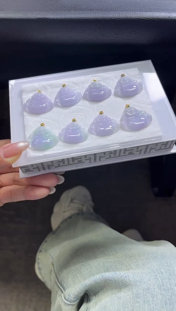 颈饰18K金镶嵌翡翠T171 /多样性发一件/配绳子