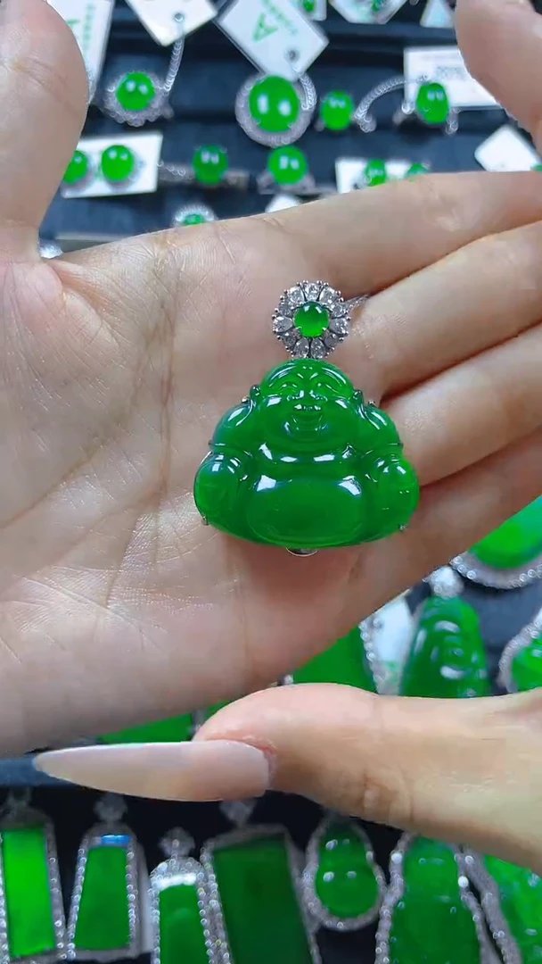 翡翠银S925镶嵌颈饰太**宝11