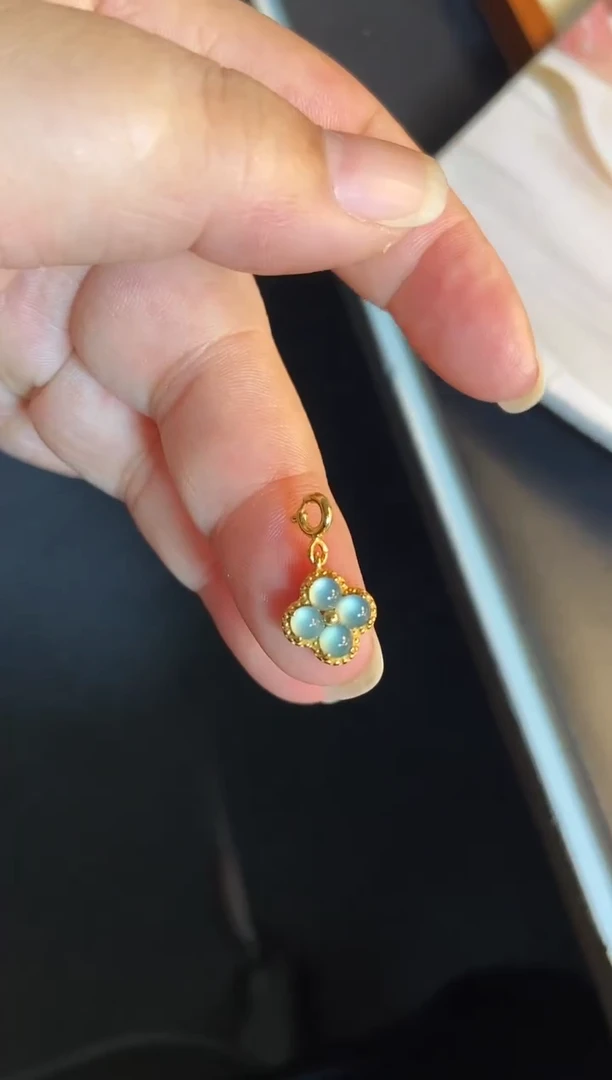 吊坠(不含链)银S925镶嵌翡翠1