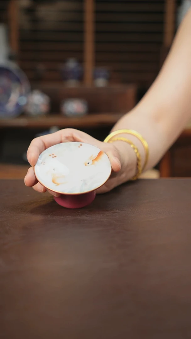 杯景德镇陶瓷杯碗柴烧多人F76