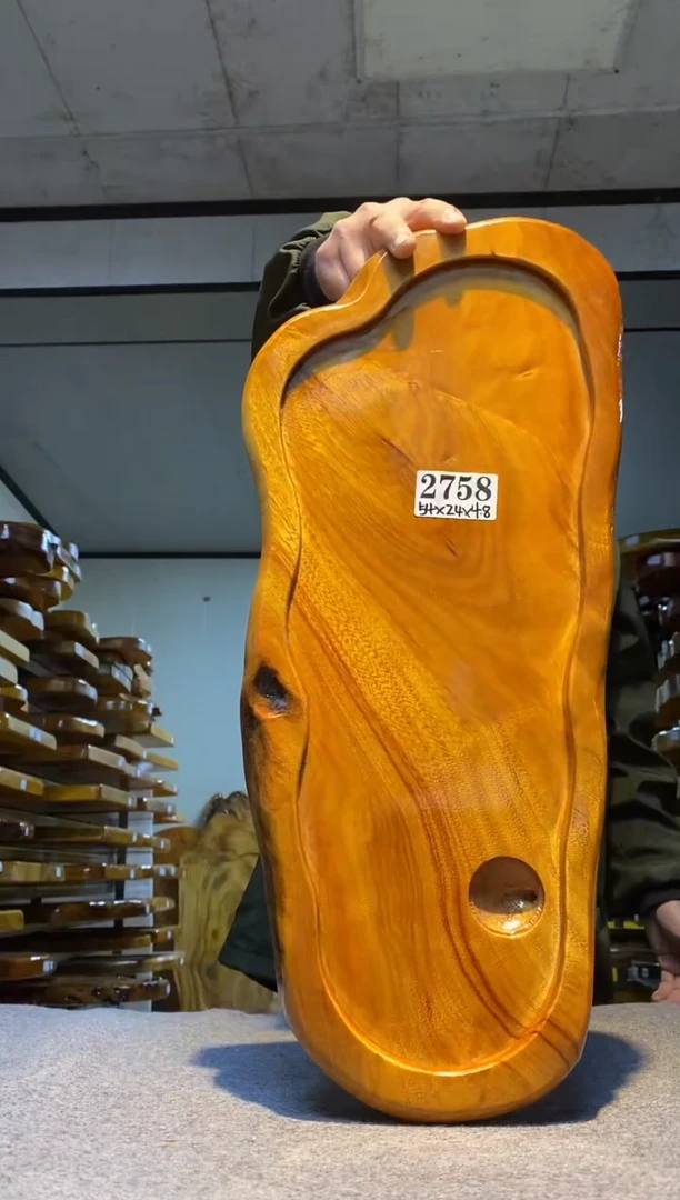 实木茶盘 一物一拍（不含配件）