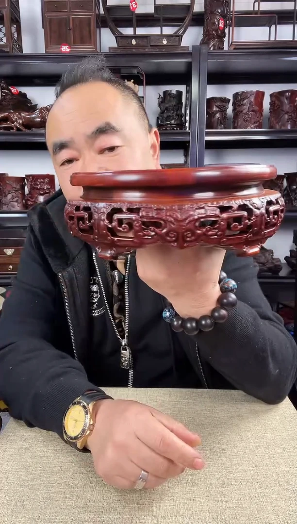 木老李红木工艺品238瑕疵