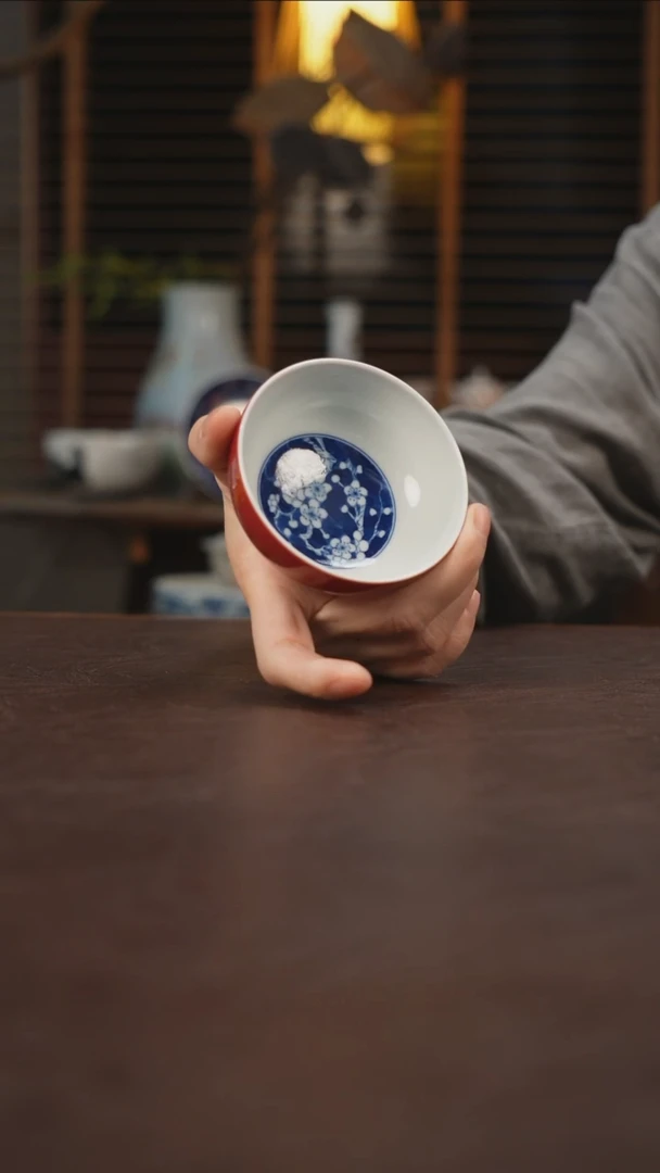 杯景德镇陶瓷杯碗柴烧多人