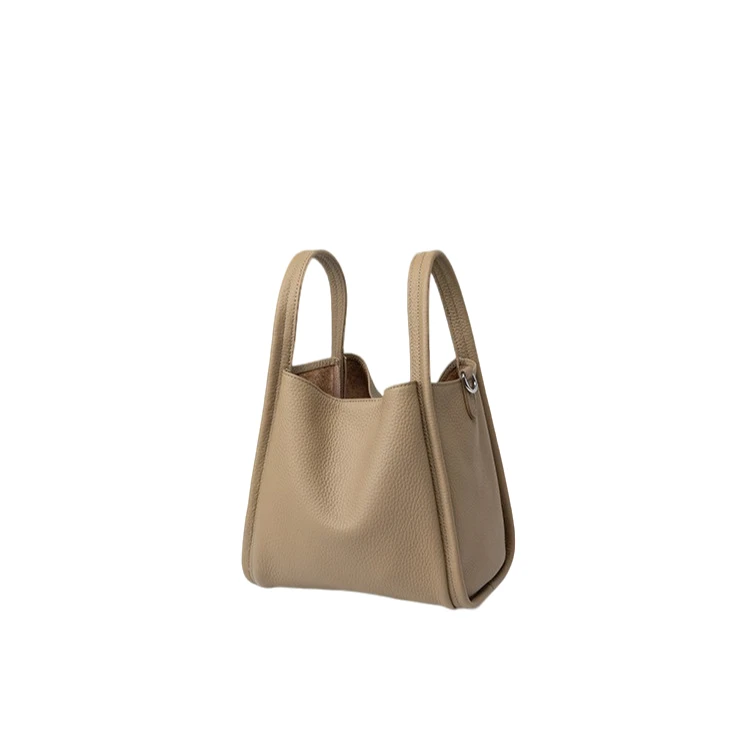 《万姐高定》奢时尚简约风百搭女士新款单肩包斜跨包D1210大象灰