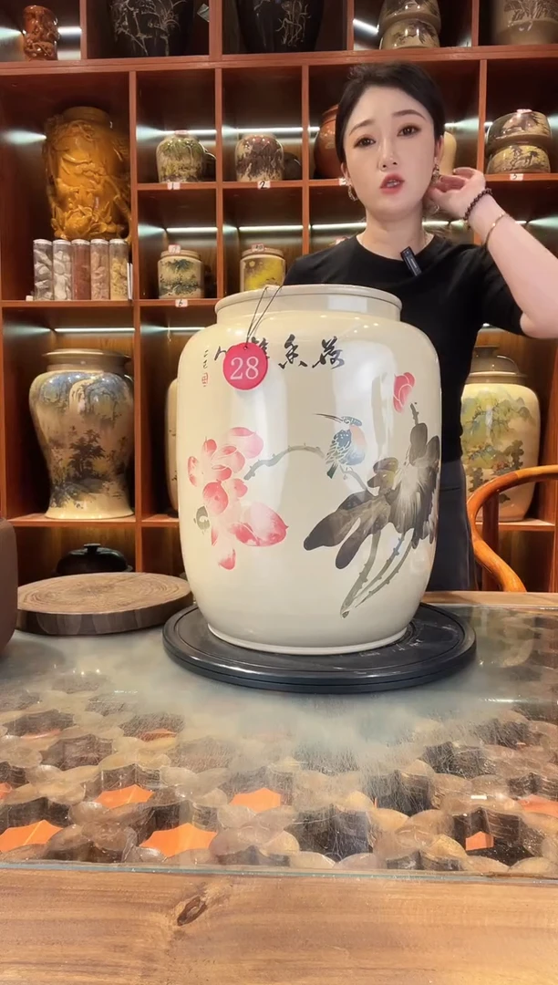 罐云南建水紫陶20升水缸@28