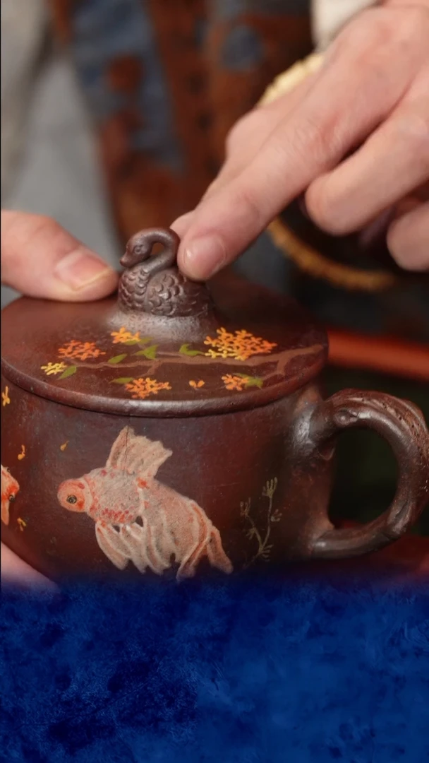 紫砂 宜兴紫砂 TZP 柴烧 盖杯