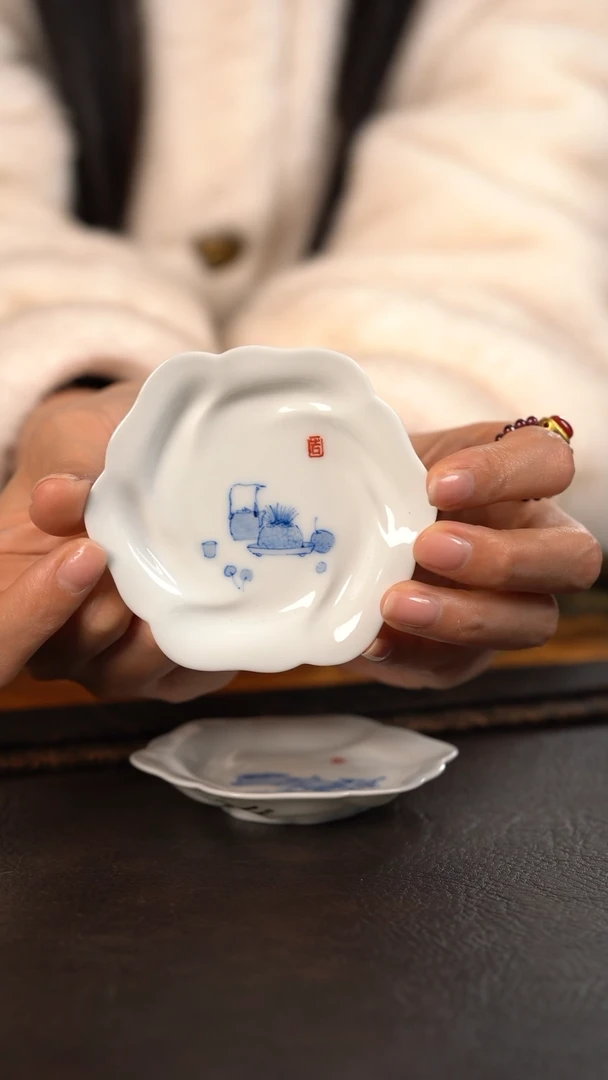 【闪购商品】杯聚澜堂大吉清供花朵杯垫