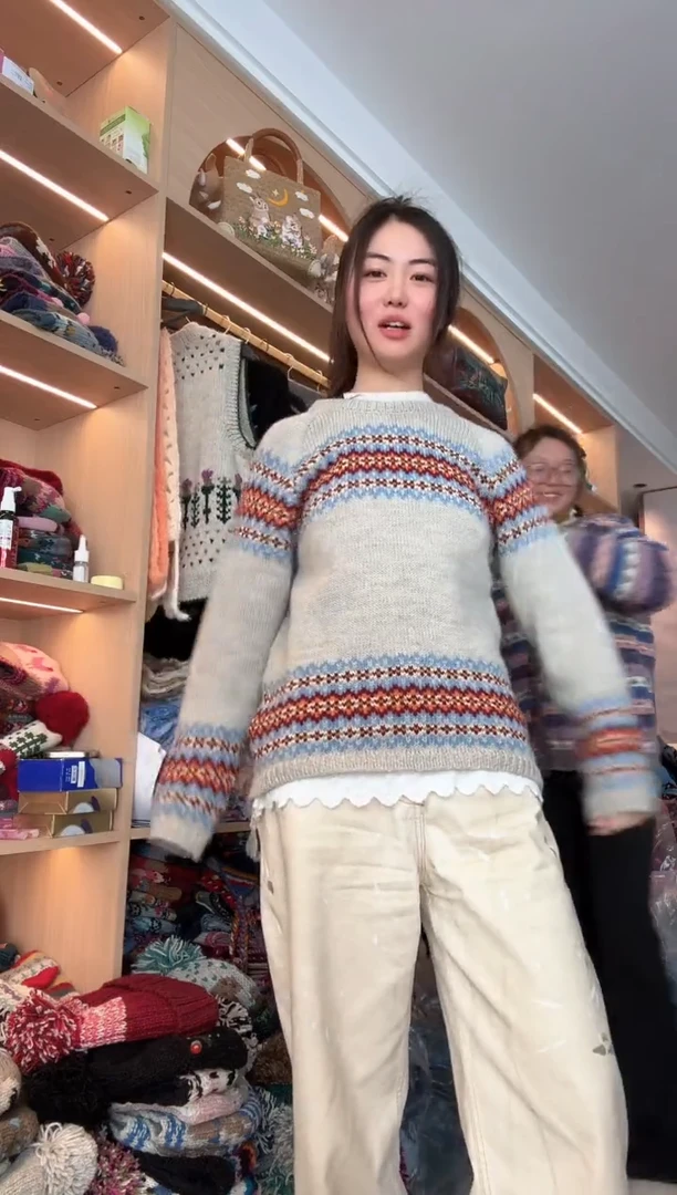 羊毛费尔岛套头毛衣