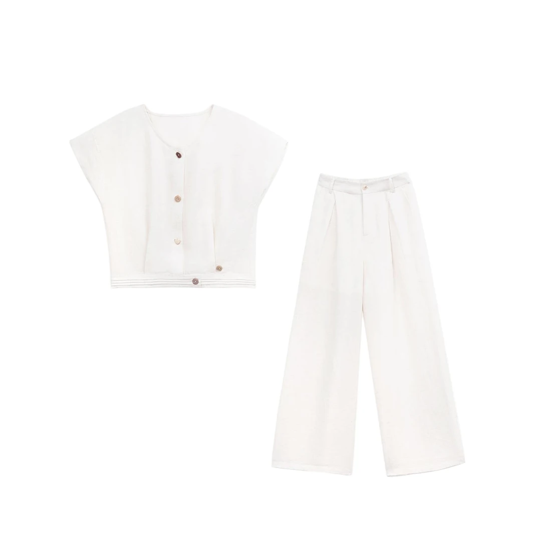 2025夏新款禅意小香风气质洋气慵懒女装套装B0040 YY