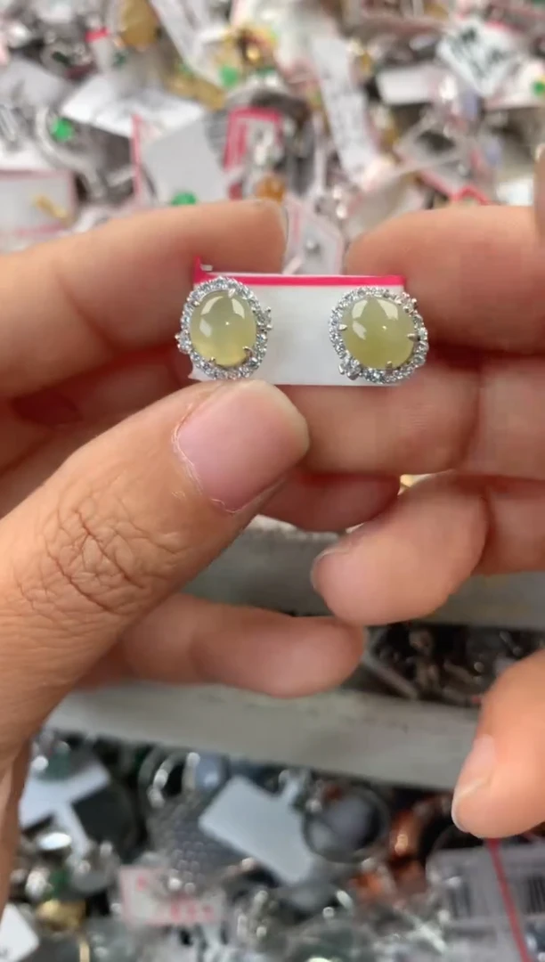 银S925镶嵌戒指翡翠777            2