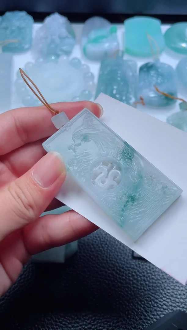 未镶嵌定制翡翠竹**风店铺名称 老六珠宝严选