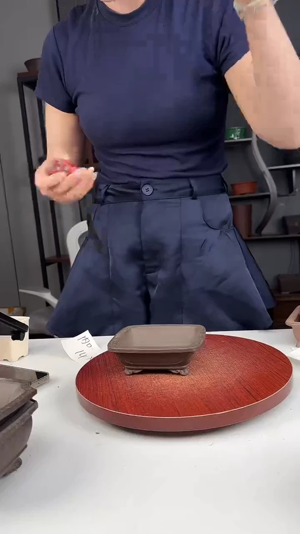 紫砂花盆浅草紫砂花盆