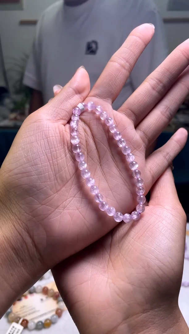 水晶手链未镶嵌郑**光不退不换/x-548【拍五发一