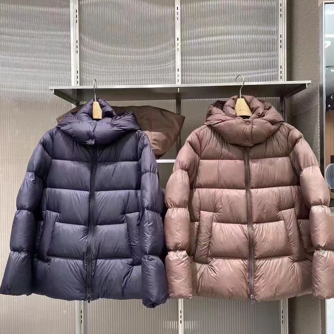 原单商场同款2024冬新品宽松连帽羽绒面包服5O0C12340