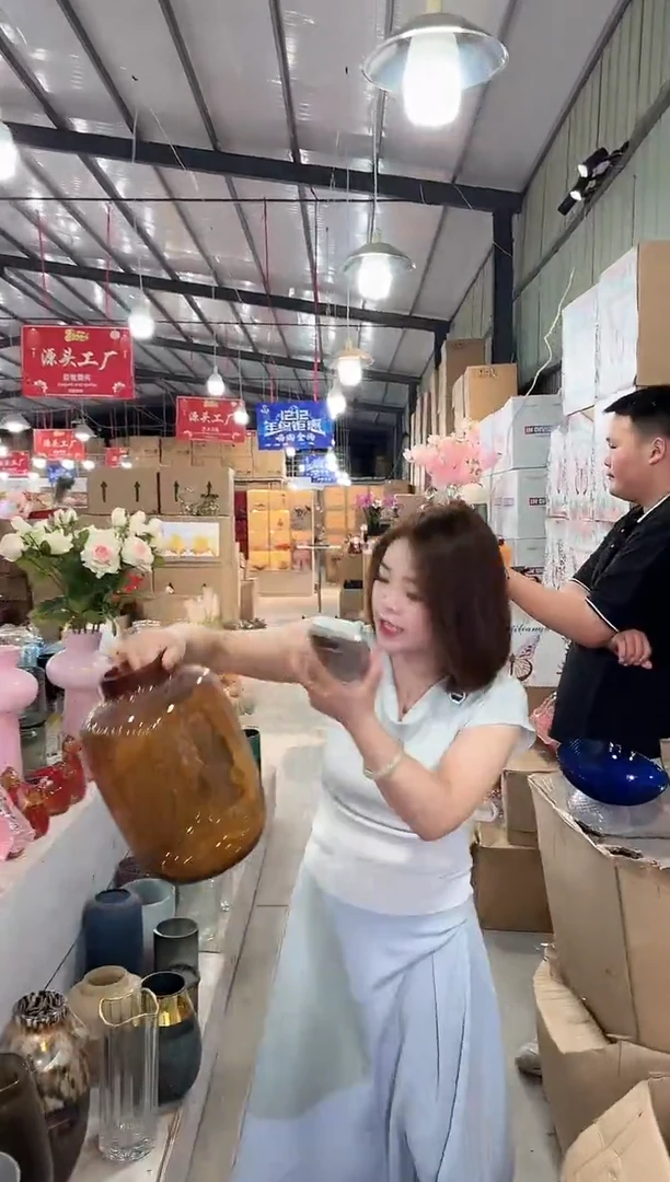 琉璃手工艺品优选花瓶花器L-早151