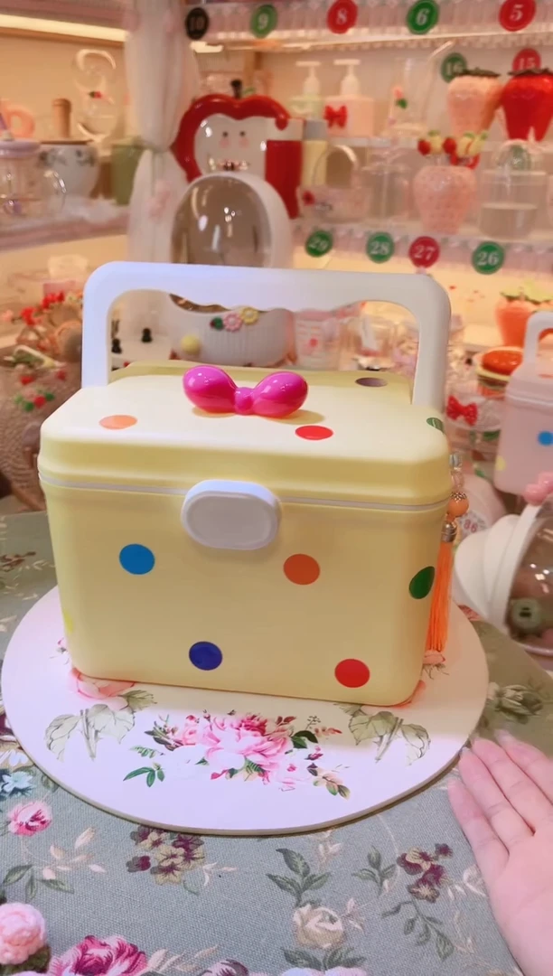 摆件品质好发货快放心拍！便携药箱黄色