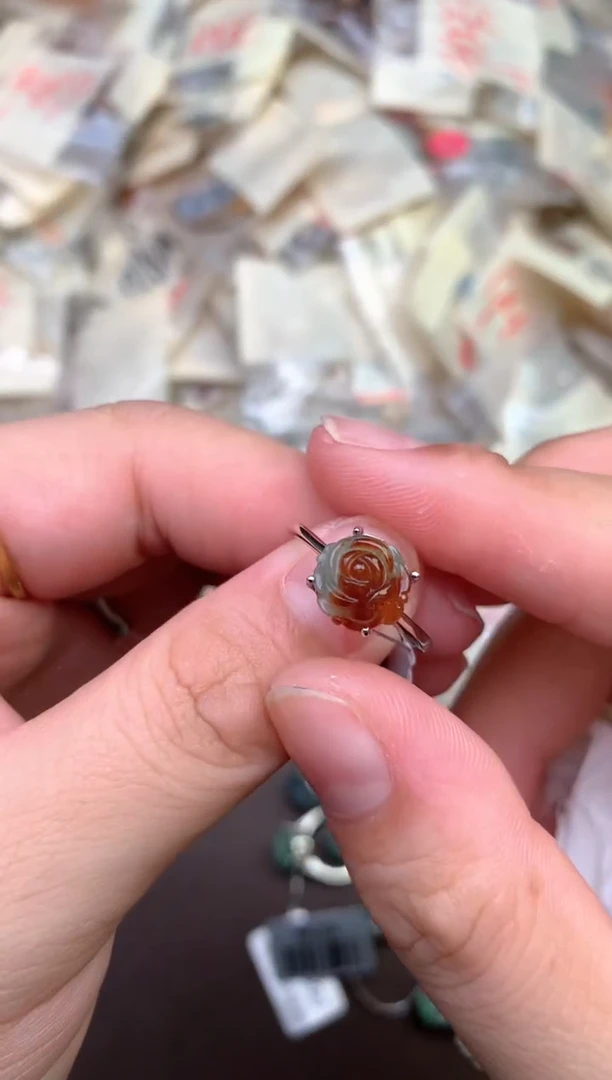 银S925镶嵌挂件翡翠—66