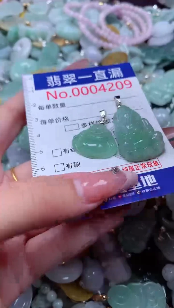 翡翠未镶嵌吊坠(不含链)4209