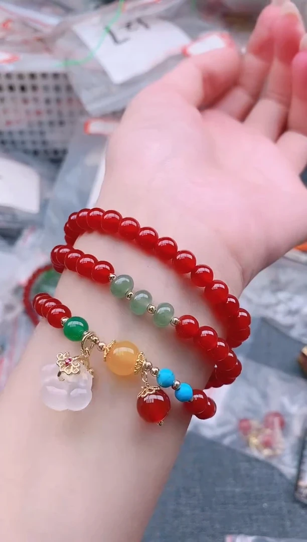 玛瑙/玉髓手链未镶嵌多样性发拍一发一