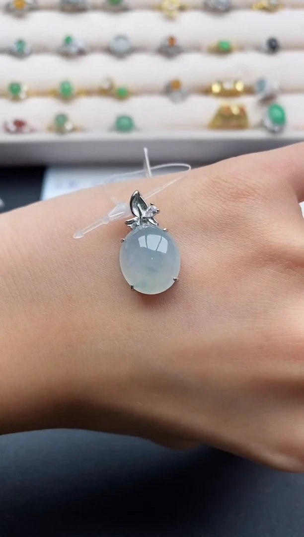 银S925镶嵌戒指翡翠7777777+1