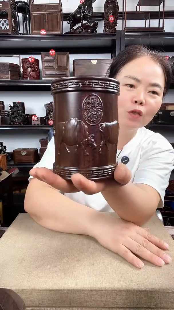木小号牛笔老李红木工艺品