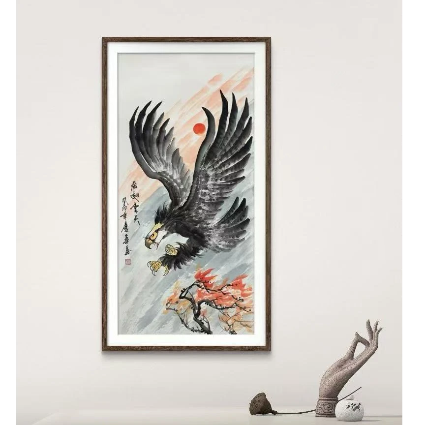 橱窗展示/二兄弟画馆//宣纸国画/带证书