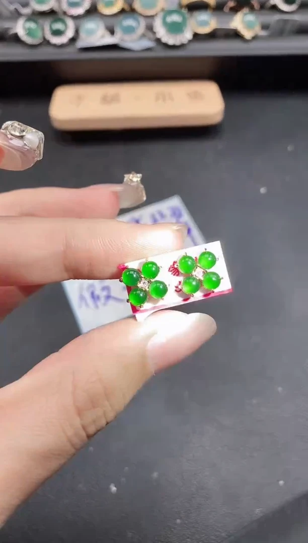 翡翠戒指银S925镶嵌51511