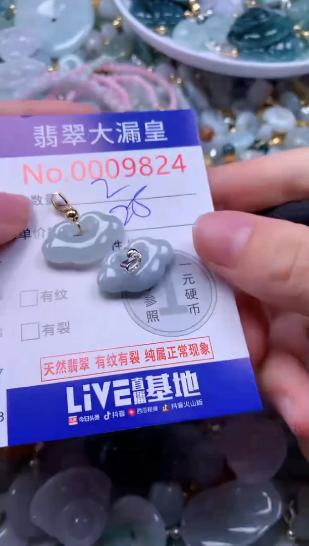 翡翠未镶嵌吊坠(不含链)9824