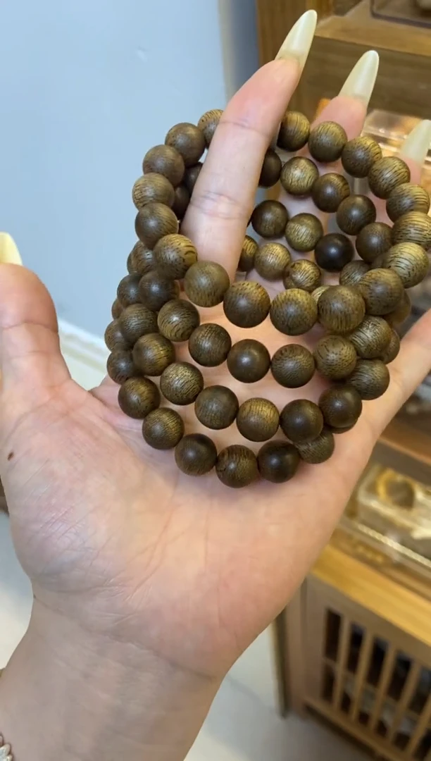 沉香手串文莱圆珠单圈1.1多样性发其一