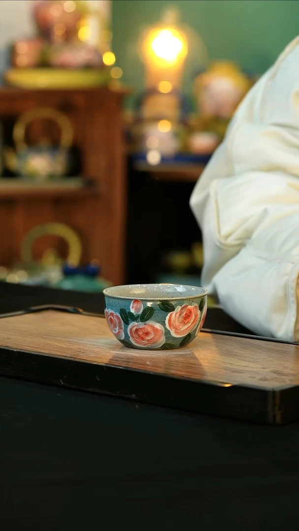 【闪购商品】杯手绘心瓷陶瓷浮力