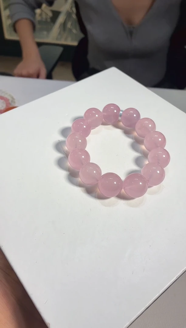 未镶嵌手链水晶17m马达加斯加粉水晶手链多样性发一
