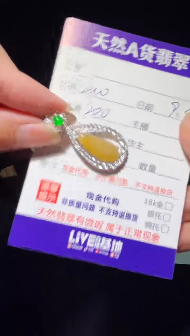 吊坠(赠链)未镶嵌翡翠1003252118