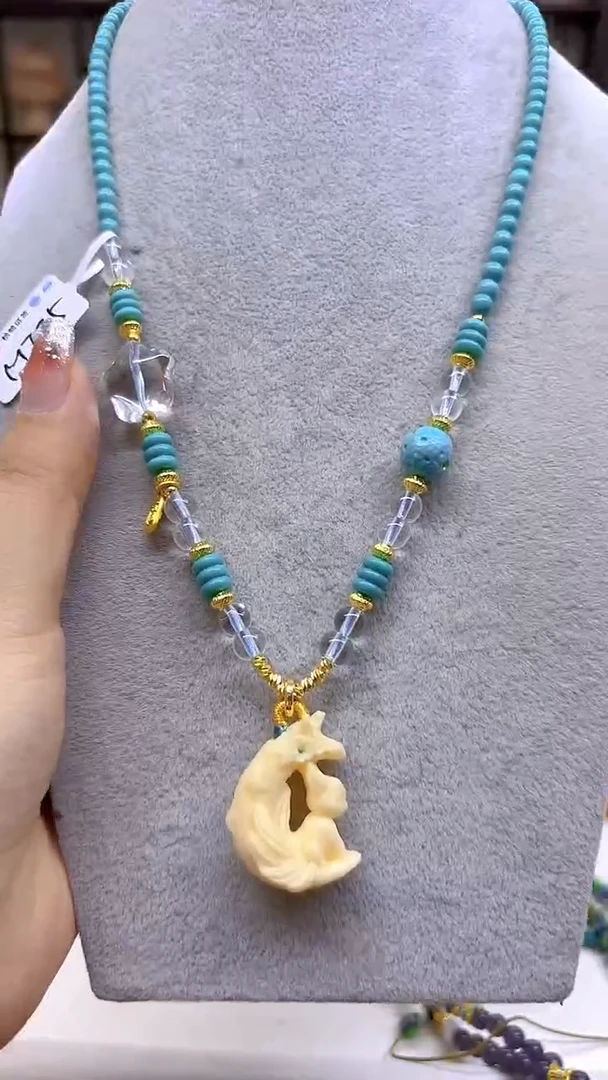 玛瑙/玉髓毛衣链未镶嵌DIY款M745