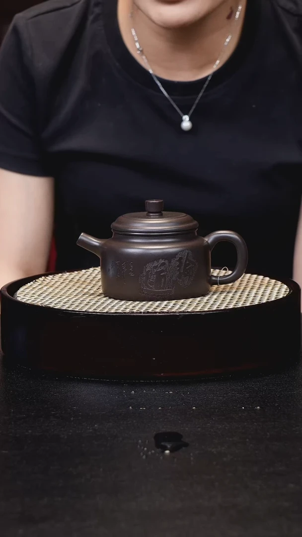 茶壶紫砂紫砂乌泥德钟