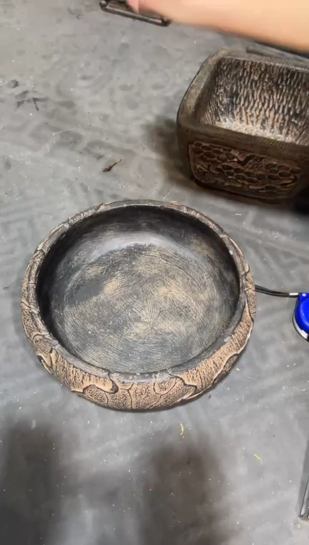 陶土【火山泥】荷韵盆