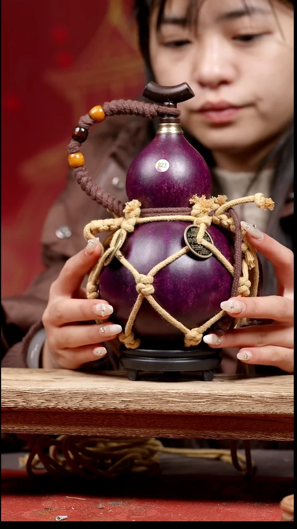 923号纯手工制作天然大漆真葫芦