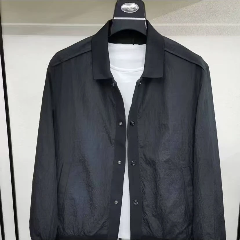 新款高品质男士翻领休闲夹克外套