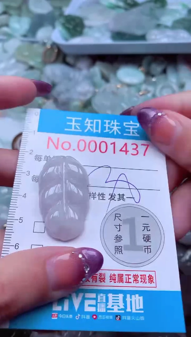 翡翠未镶嵌吊坠(不含链)1437